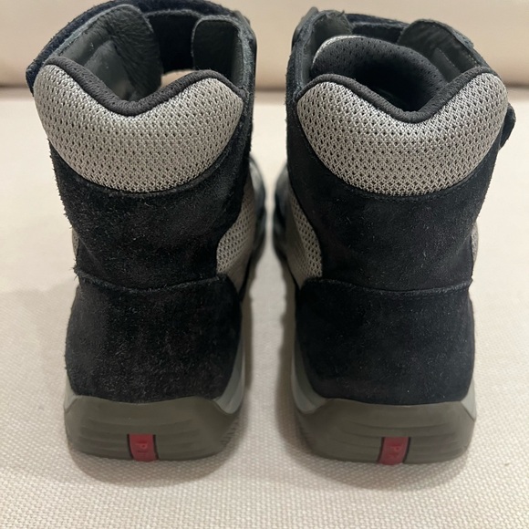 Prada America’s Cup high top suede sneakers, size 8 (style 4T 0341) - Picture 5 of 12